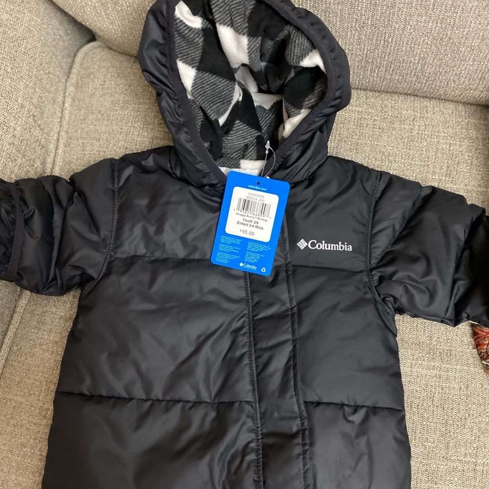 NEW Columbia Infant Winter Coat |Sz 3-6 mo | Black